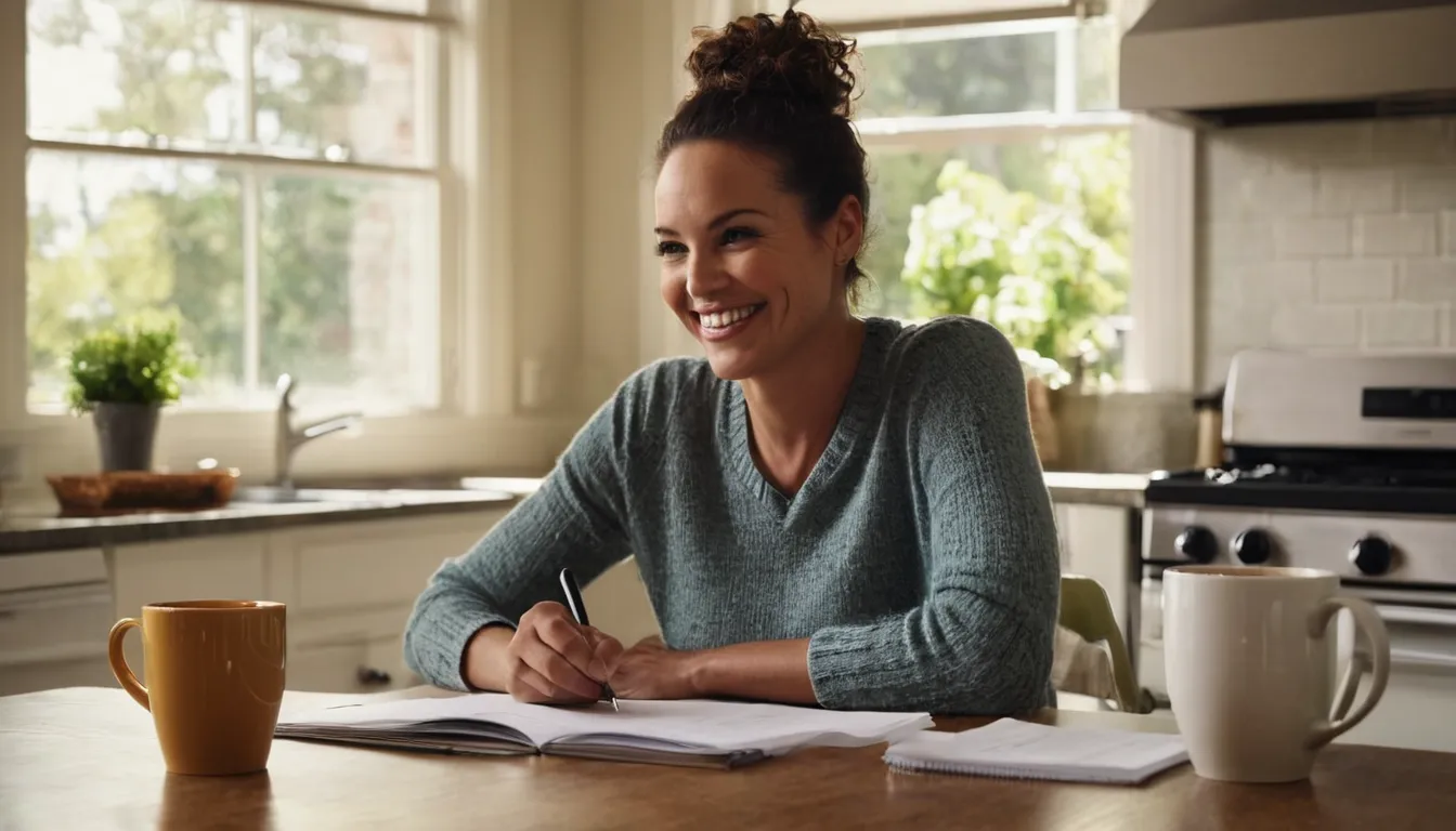Homeowner reviewing a written septic quote at the kitchen table